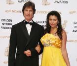 Ronn Moss (Amour, Gloire et Beauté) et une charmante jeune femme lors de la cérémonie de clôture du Festival de Monte-Carlo, le 11 juin 2009