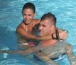 Christian Vieri et sa femme Melissa Satta, lors de leurs vacances à Formentera, aux îles Baléares, le 11 juin 2009 !