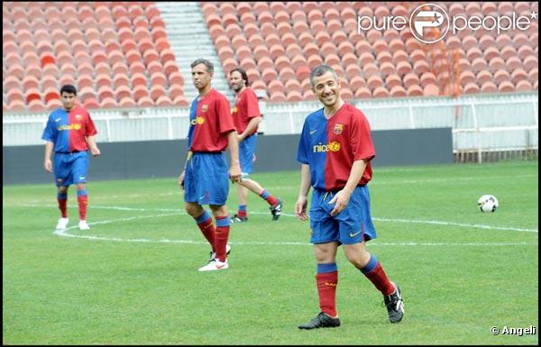 Bruno Putzulu, lors du match de football en faveur de deux associations humanitaires (et de ses 66 ans), au Parc des Princes, le 14 juin 2009 !