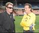 Johnny Hallyday et Francis Lalanne, lors du match de football en faveur de deux associations humanitaires (et de ses 66 ans), au Parc des Princes, le 14 juin 2009 !