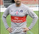 Henri Leconte, lors du match de football en faveur de deux associations humanitaires (et des 66 ans de Johnny), au Parc des Princes, le 14 juin 2009 !