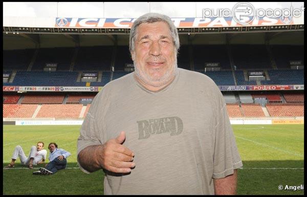 Jean-Pierre Castaldi, lors du match de football en faveur de deux associations humanitaires (et des 66 ans de Johnny), au Parc des Princes, le 14 juin 2009 !