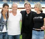 Johnny et Laeticia avec Jean-Claude Darmon et sa compagne Hoda Roche 