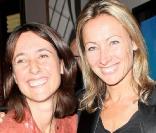 Alexia Laroche-Joubert et Anne-Sophie Lapix, à l'occasion de la vente aux enchères organisée dans la boutique parisienne de Tommy Hilfiger, le 16 juin 2009 !