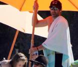 David Duchovny a passé la fête des pères sur une plage de Malibu avec sa femme Tea Leoni et leurs enfants Kyd et Madelaine