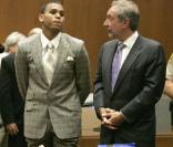 Chris Brown à la Cour supérieure de Los Angeles lors de son procès le 22 juin 2009