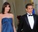 Carla Bruni et Nicolas Sarkozy accueillent les convives au dîner d'Etat de l'Elysée du 22 juin 2009.