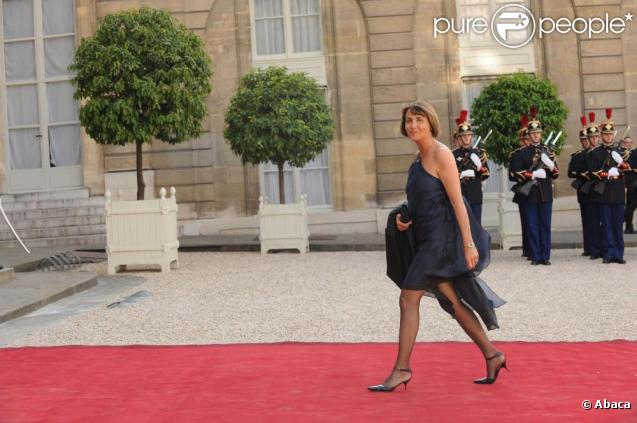 Christine Albanel, en beauté, arrive au dîner d'Etat de l'Elysée ! 22 juin 2009
