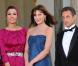 Le couple présidentiel français et l'épouse de l'Emir du Qatar à l'Elysée pour le dîner d'Etat du 22 juin.