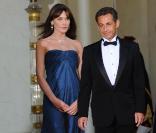 Le couple présidentiel à l'Elysée pour le dîner d'Etat du 22 juin.