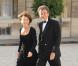 Jack Lang et sa femme Monique arrivent à l'Elysée pour le dîner d'Etat du 22 juin.