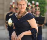 Nadine Morano à l'Elysée pour le dîner d'Etat du 22 juin.