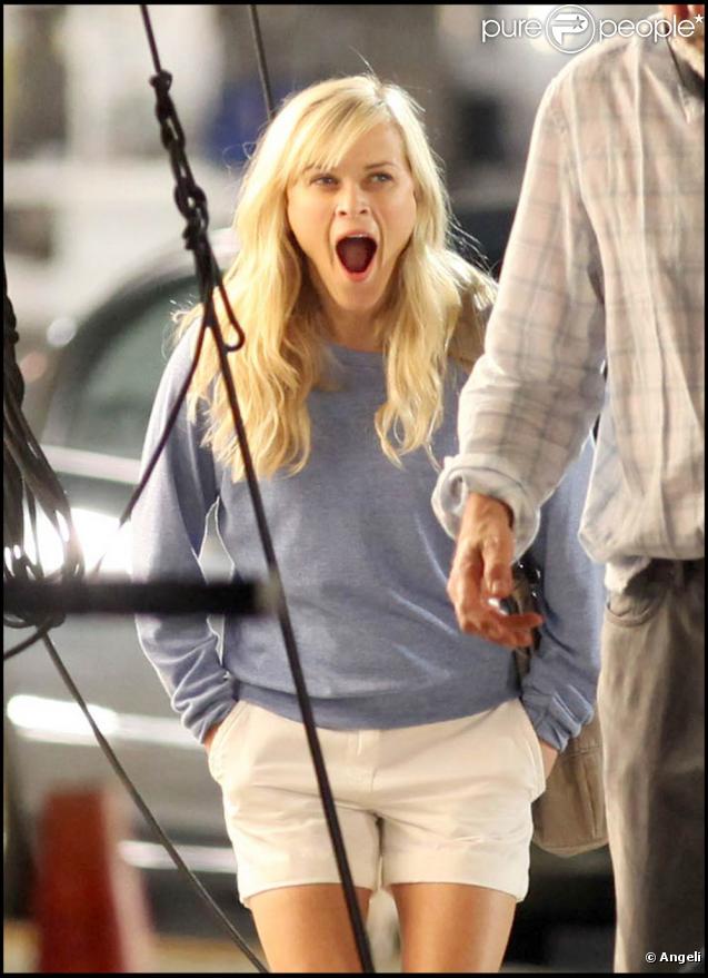 Reese Witherspoon sur le tournage de 