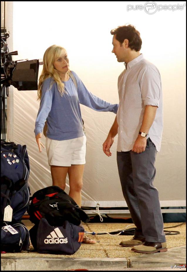 Reese Witherspoon et Paul Rudd sur le tournage de 