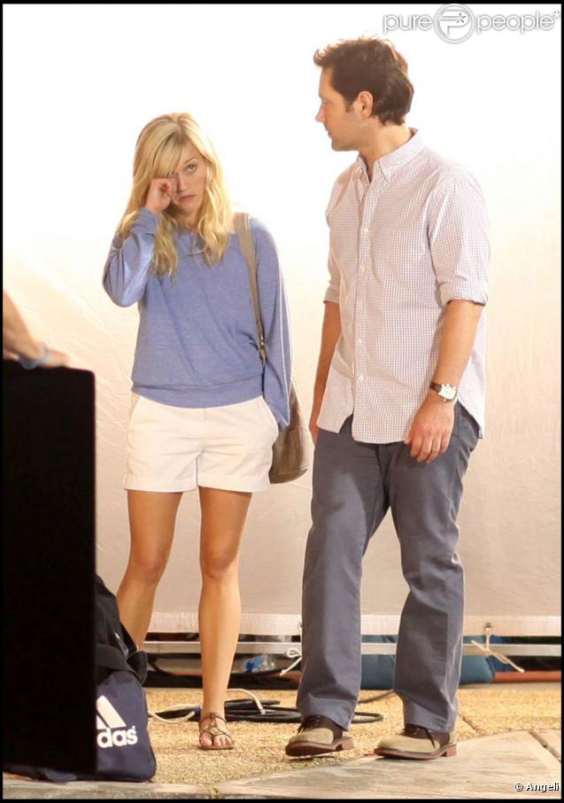Reese Witherspoon et Paul Rudd sur le tournage de 