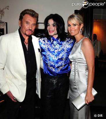 Johnny Hallyday, Michael Jackson et Laeticia