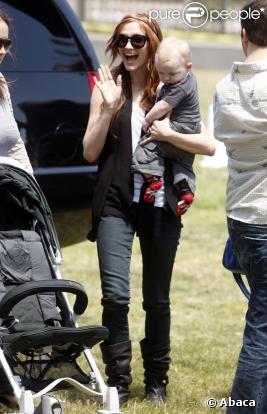 Ashlee Simpson et son fils Bronx Mowgli