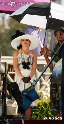 Britney Spears los du tournage de son clip Radar à Santa Barbara
