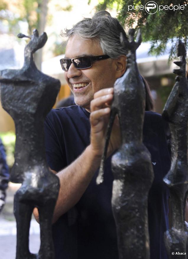 Andrea Bocelli à Venise avec sa compagne Veronica.