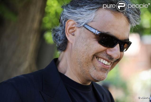 Andrea Bocelli à Venise avec sa compagne Veronica.