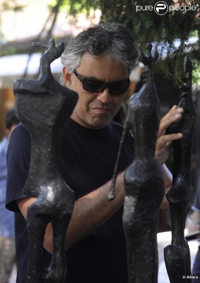 Andrea Bocelli à Venise avec sa compagne Veronica.