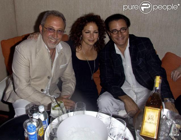 Gloria Estefan avec son mari Emilio et Andy Garcia 