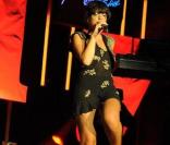Lily Allen en concert dans le cadre du festival de Montreux, le 6 juillet 2009