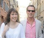 Bill Paxton et sa femme faisant du shopping à Rome le 11 juillet 2009