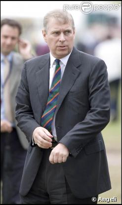 Le prince Andrew, duc d'York, au Festival international de dressage de faucons