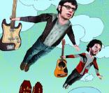 Flight of the Conchords avec Jemaine Clement et Bret McKenzie sur les mésaventures d'un groupe de rock raté 