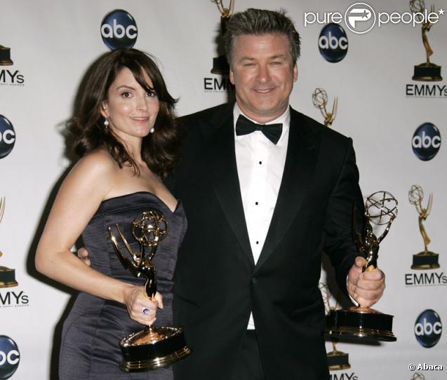 Alec Baldwin et Tina Fey, vainqueurs des Emmy Awards en 2008