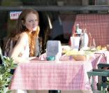 Lindsay Lohan et Samantha Ronson déjeunent à Hollywood. Juillet 2009