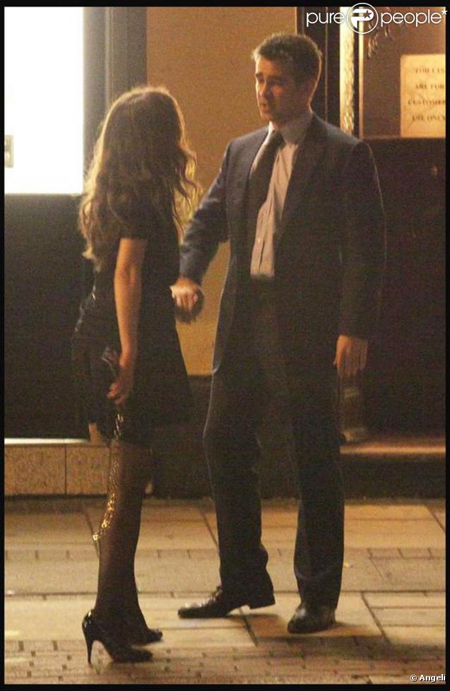 Colin Farrell et la craquante Anna Friel, sur le tournage de  London Boulevard , à Londres, en juillet 2009 !