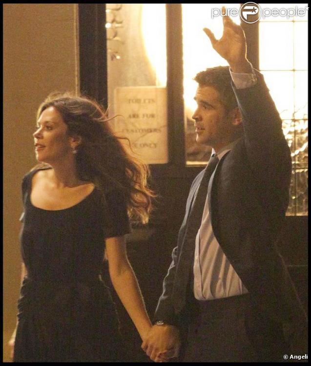 Colin Farrell et la craquante Anna Friel, sur le tournage de  London Boulevard , à Londres, en juillet 2009 !