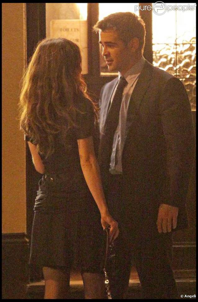 Colin Farrell et la craquante Anna Friel, sur le tournage de  London Boulevard , à Londres, en juillet 2009 !