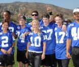  Marcus Allen, Brooke Burke, Kevin Dillon, Brody Jenner, Alison Sweeney, Josh Henderson, Sam Trammell et Donald Faison au Madden NFL 10 Pigskin Pro-Am, au Malibu Bluffs State Park, à Los Angeles. 23/07/09  