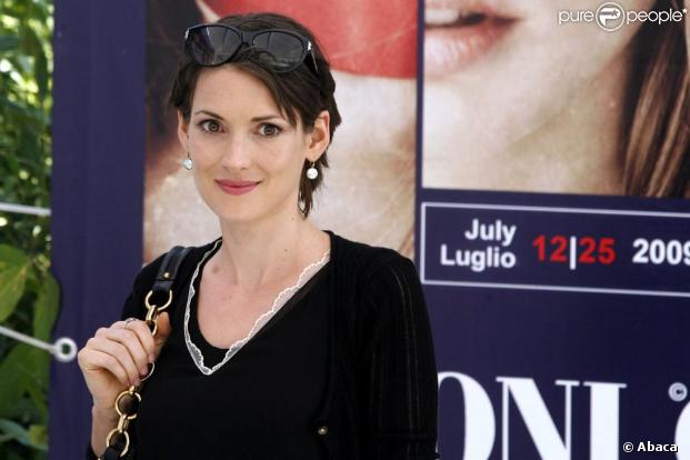 Winona Ryder lors du festival de Giffoni en Italie le 25 juillet 2009