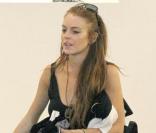 Lindsay Lohan en pleine séance d'essayage à Beverly Hills le 26 juillet 2009