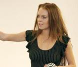 Lindsay Lohan en pleine séance d'essayage à Beverly Hills le 26 juillet 2009
