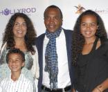 Sugar Ray Leonard et sa famille lors de la soirée de charité pour la fondation HollyRod à Los Angeles le 25 juillet 2009