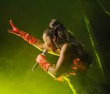Une choriste de Boney M s'est produit sur la scène de Brive Plage à Brive la Gaillarde (31 juillet 2009)