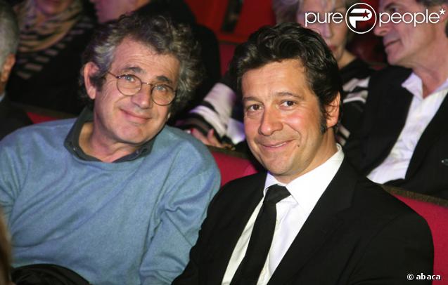 Michel Boujenah et Laurent Gerra venus applaudir Sylvie Vartan au Palais des Congrès le 5/02/08