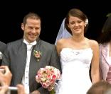Jacques Villeneuve et Johanna lors de leur mariage en 2006 