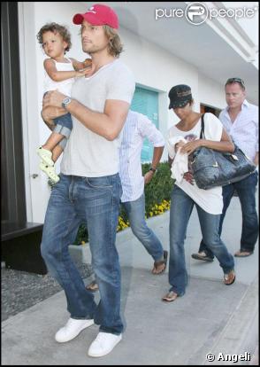 Halle Berry, Gabriel Aubry et Nahla vont au restaurant Nobu de Malibu. 23/08/09