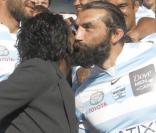Rama Yade, en compagnie de Patrick Devedjian, a participé à la présentation officielle du Racing Métro 92 2009, dont Sébastien Chabal a été la vedette !