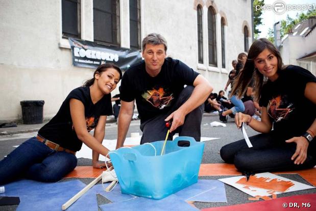 François Pécheux, Daphné Desjeux et Karima Charni à la Fondation Maison des Champs le 26 août 2009