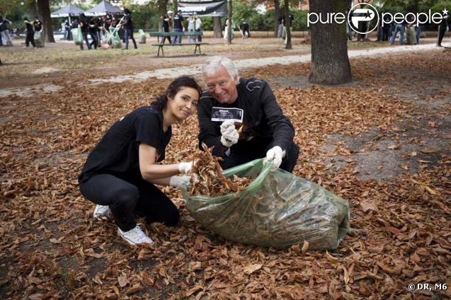 Aïda Touihri, Stéphane Rotenberg et Laurent Boyer entre la Cour des maréchaux et le Square Jean Jaurès le 26 août 2009