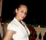 Alicia Keys lors des Vendanges du Désert, au domaine de Bertaud-Belieu, le 27 août 2009