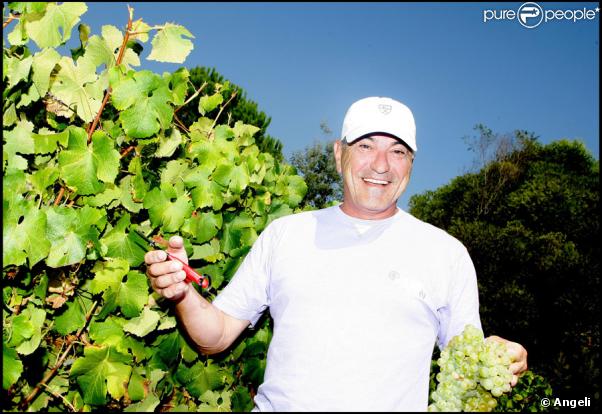 Jean-Marie Bigard lors des Vendanges du Désert, au domaine de Bertaud-Belieu, le 27 août 2009