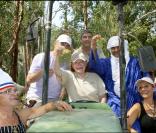 Vendanges du Désert, au domaine de Bertaud-Belieu, le 27 août 2009